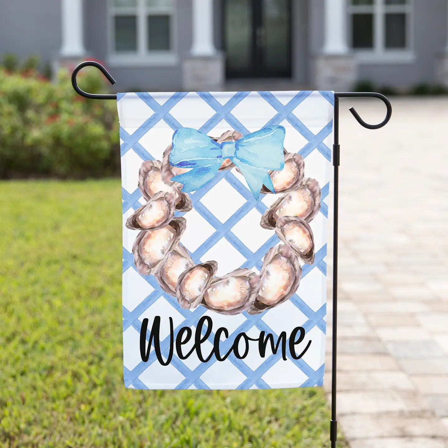 Welcome Oyster Garden Flag